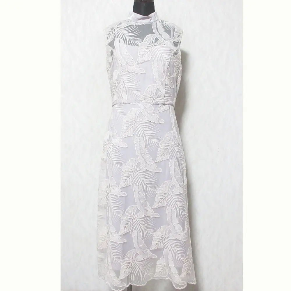 Grace Class グレースクラス グレースコンチネンタル コードレース ワンピース サイズ38 ラベンダー