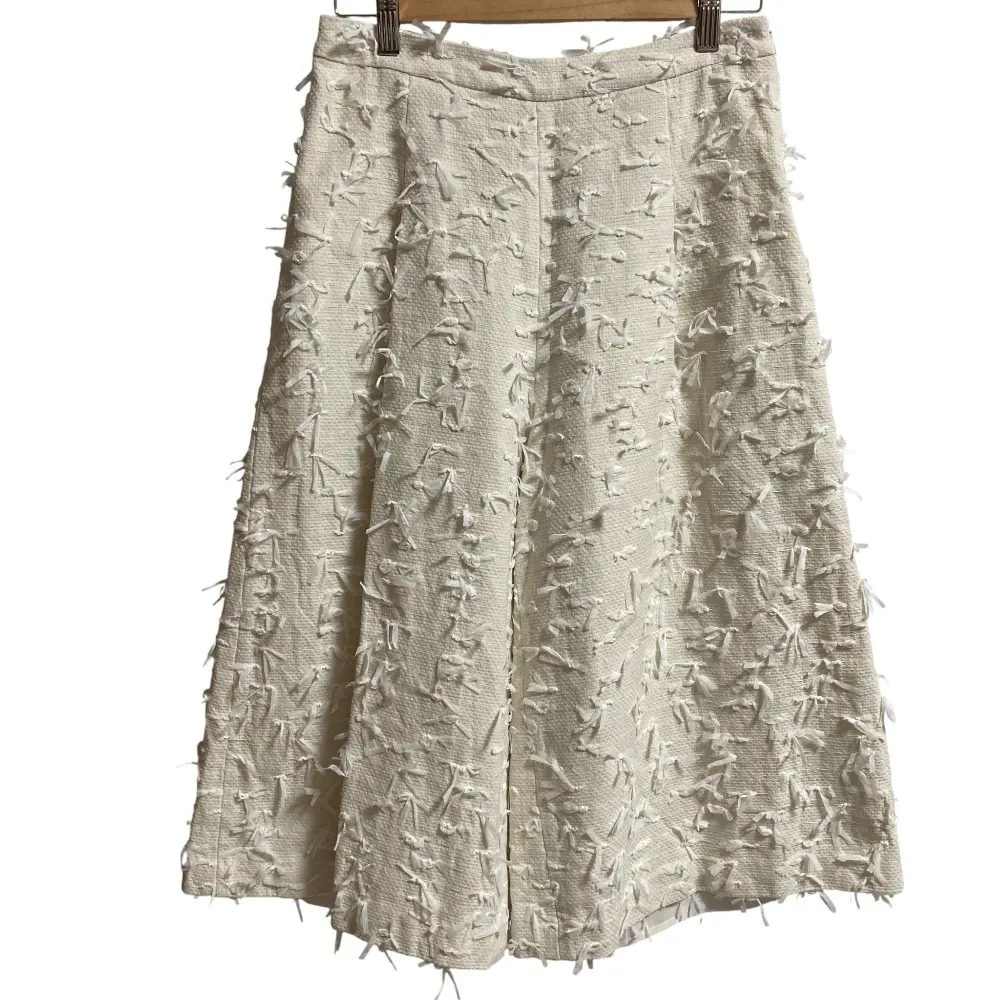 24SS Grace Class グレースクラス リボンヤーンフレアパンツ ハーフパンツ 0224211030 サイズ38 ホワイト