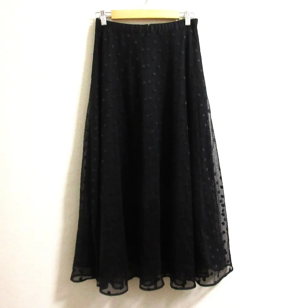 GRACE CLASS グレースクラス 25SS ドット emb チュール スカート 0225221038 サイズ38 ブラック