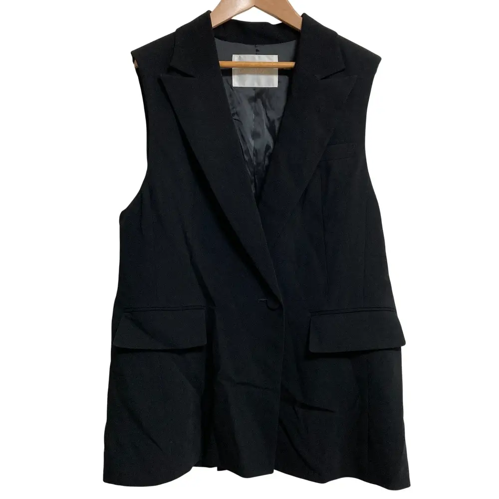 25SS glace class グレースクラス トリアセ テーラードジレ ベスト 0225157024 サイズ38 ブラック