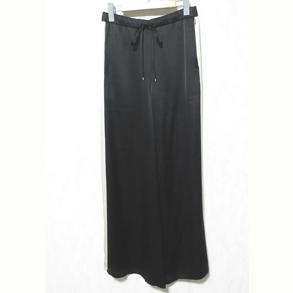 24AW Grace Class グレースクラス グレースコンチネンタル サテン ライン イージーパンツ 0224311075 38 ブラック