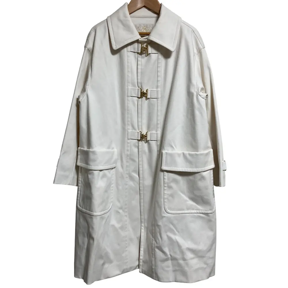 Grace Class グレースクラス グレースコンチネンタル Wクロスコート サイズ36 オフホワイト