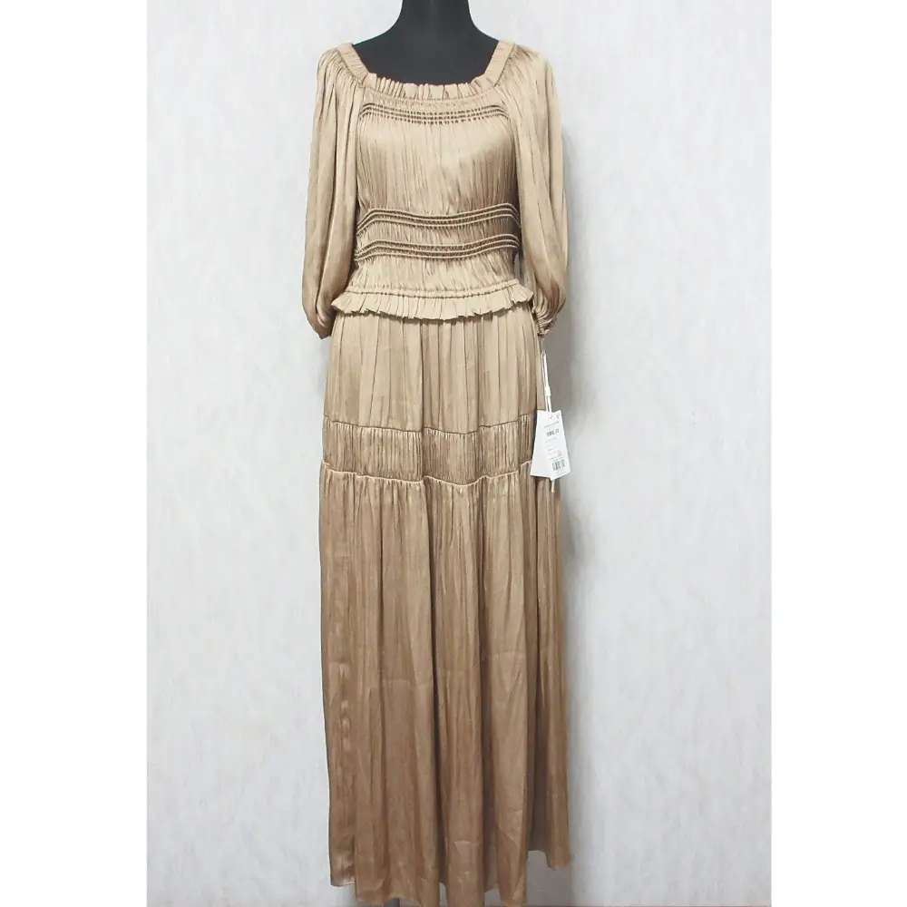 24AW GRACE CONTINENTAL グレースコンチネンタル スクエアギャザーワンピース ドレス 0124331077 36 ベージュ