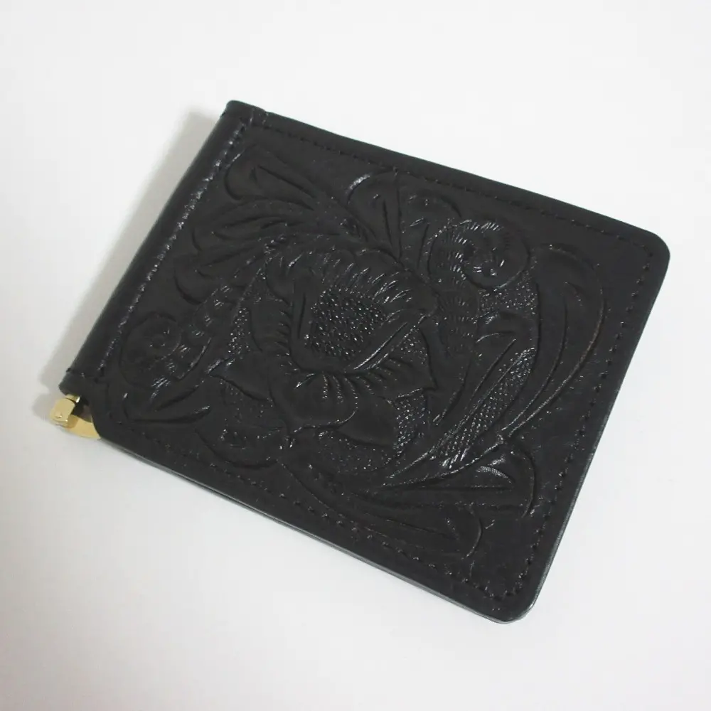 22SS Carving Tribes カービングトライブス グレースコンチネンタル MoneyClip wallet ミニ財布 0422187502 ブラック
