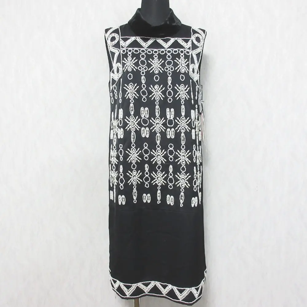 GRACE CONTINENTAL グレースコンチネンタル 23SS ビジューミニワンピース 0123135408 36 ブラック