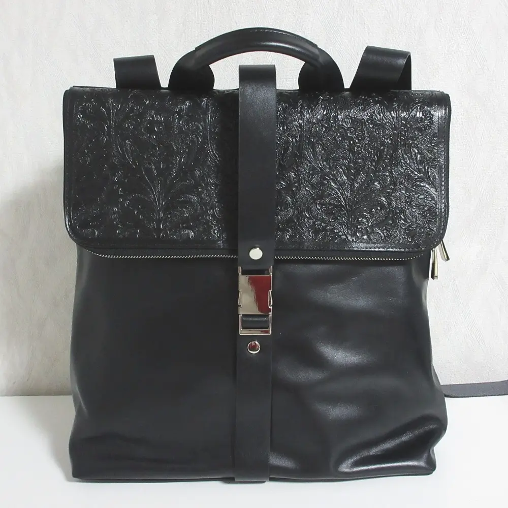 24SS CARVING TRIBES カービングトライブス オンライン完売モデル Square Backpack スクエアバックパック ブラック