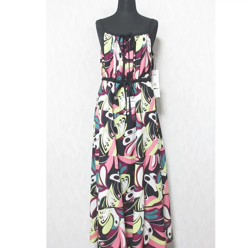 24SS GRACE CONTINENTAL グレースコンチネンタル キカバードプリントワンピース ドレス 0124231090 36 ピンク