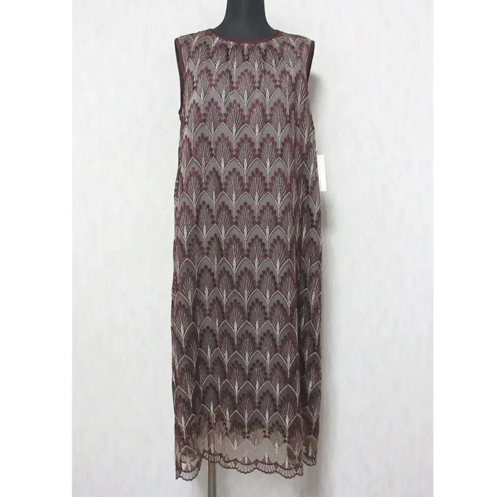 24AW GRACE CLASS グレースクラス グレースコンチネンタル シャイニーリーフembドレス ワンピース 0224335046 36 ボルドーの買取実績【2024年11月買取】