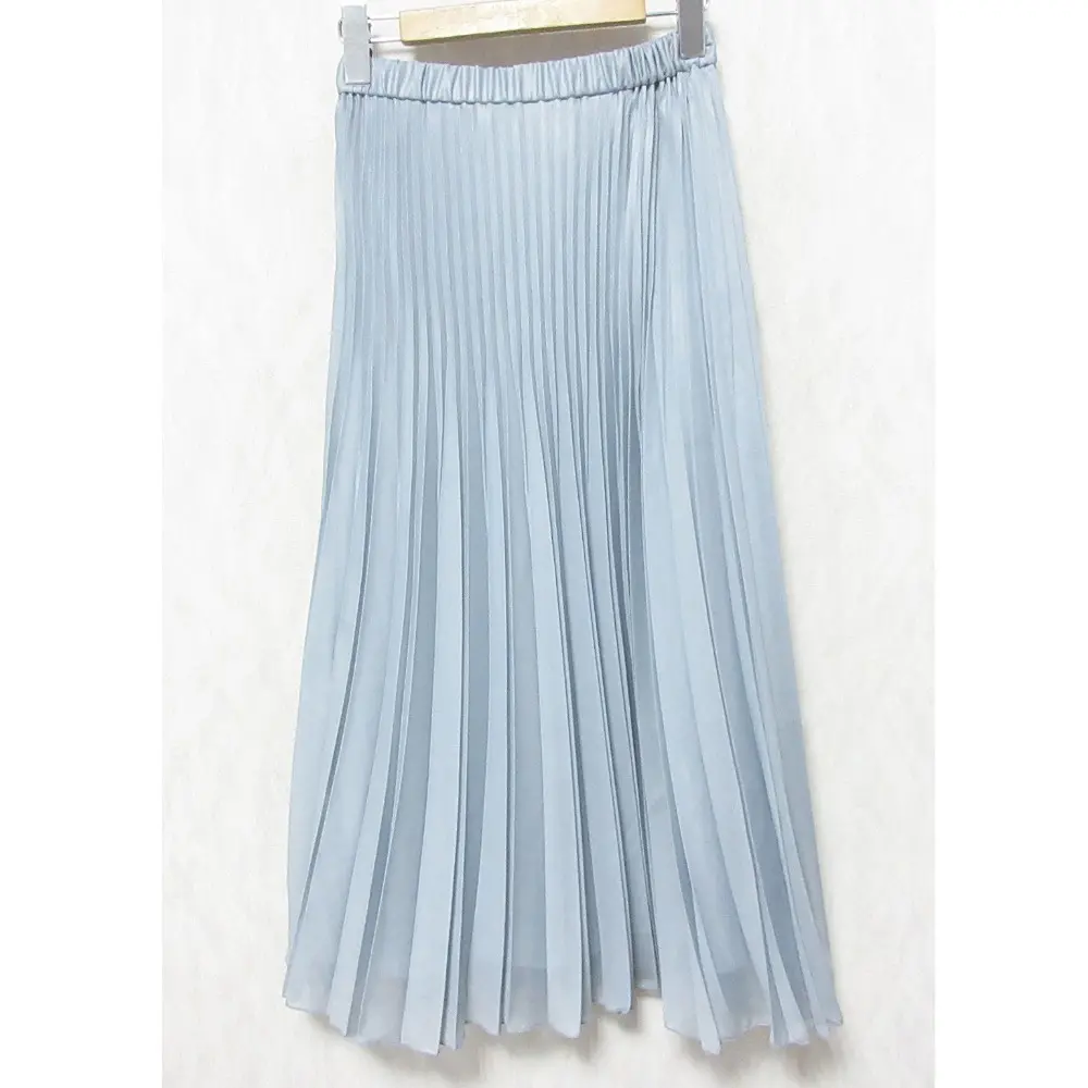 24AW GRACE CONTINENTAL グレースコンチネンタル チンツプリーツスカート 0124321013 36 ブルー