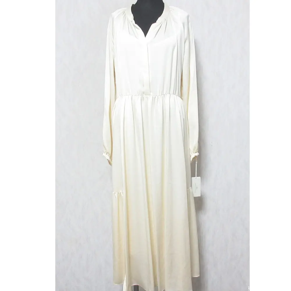 24AW GRACE CONTINENTAL グレースコンチネンタル シルキーカフタンワンピース ドレス 0124331121 36 キナリ