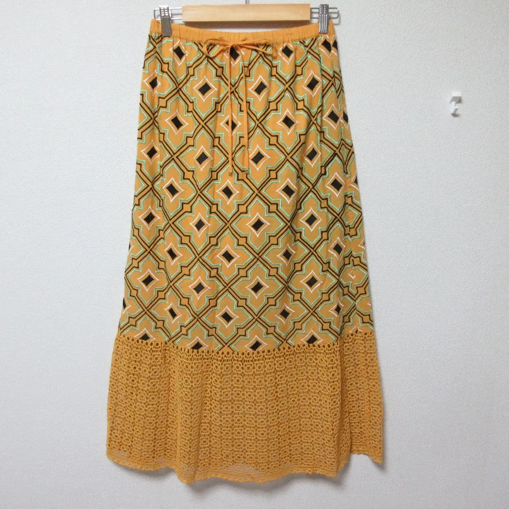 23SS GRACE CONTINENTAL グレースコンチネンタル キカ刺繍ロングスカート 0123121021 36 オレンジ