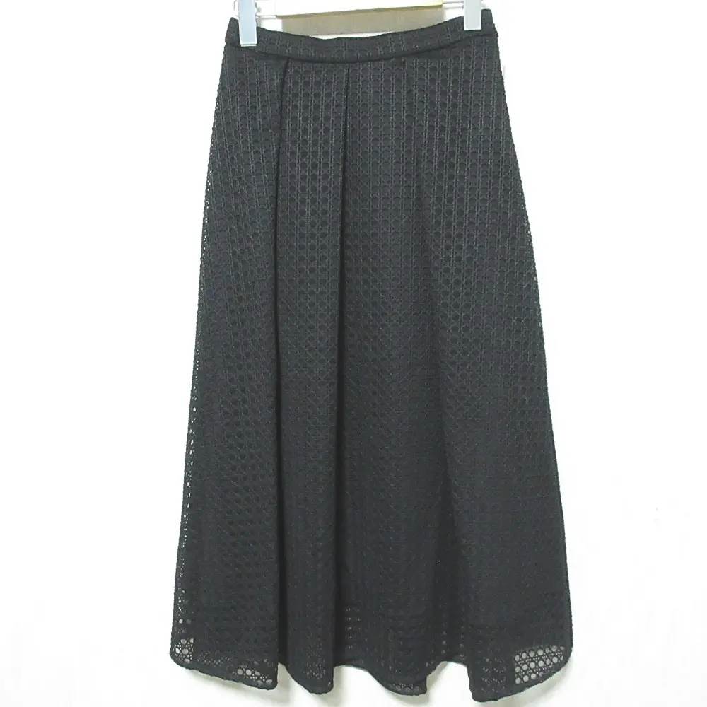 24AW GRACE CONTINENTAL グレースコンチネンタル オンライン完売カラー レースタックスカート 0124321023 36 ブラック