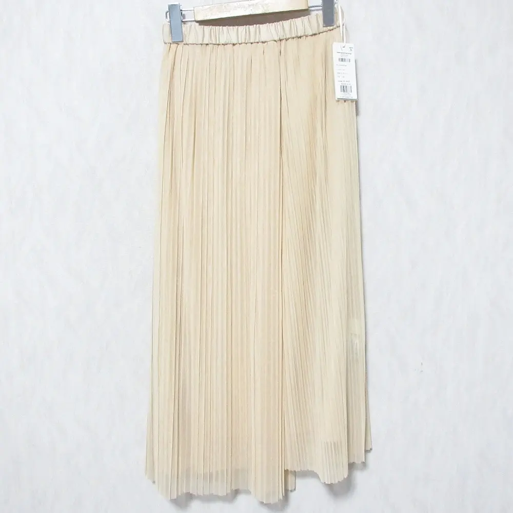 24AW GRACE CONTINENTAL グレースコンチネンタル チュールタイトプリーツスカート 0124321035 サイズ36 ベージュ