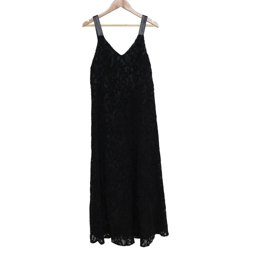 24AW GRACE CONTINENTAL グレースコンチネンタル モールレースキャミワンピース 0124331122 サイズ38 ブラック