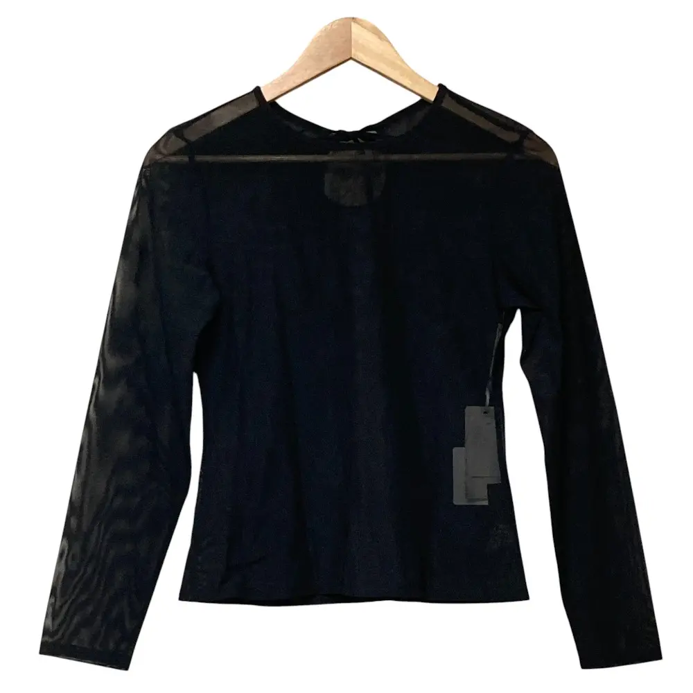 24AW GRACE CONTINENTAL グレースコンチネンタル チュールシアートップ カットソー 0124342195 サイズ36 ブラック 