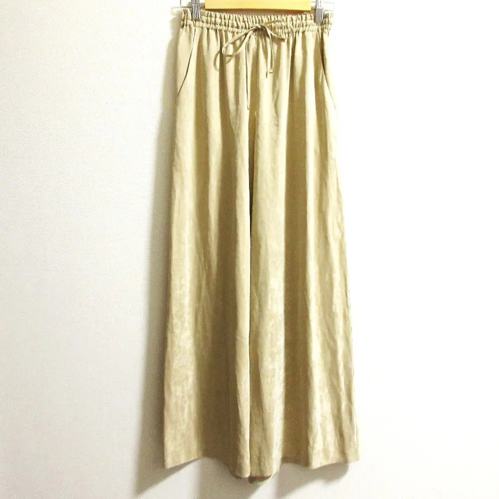 25AW GRACE CONTINENTAL グレースコンチネンタル フィブリルイージーパンツ 0125311124 サイズ36 ベージュ