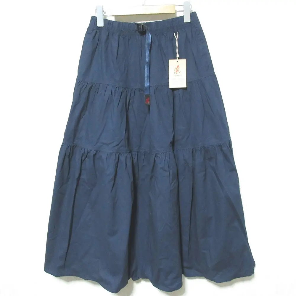 GRAMICCI グラミチ WEATHER TIERED SKIRT ウェザーティアードスカート GLSK-19S032 サイズM ネイビー