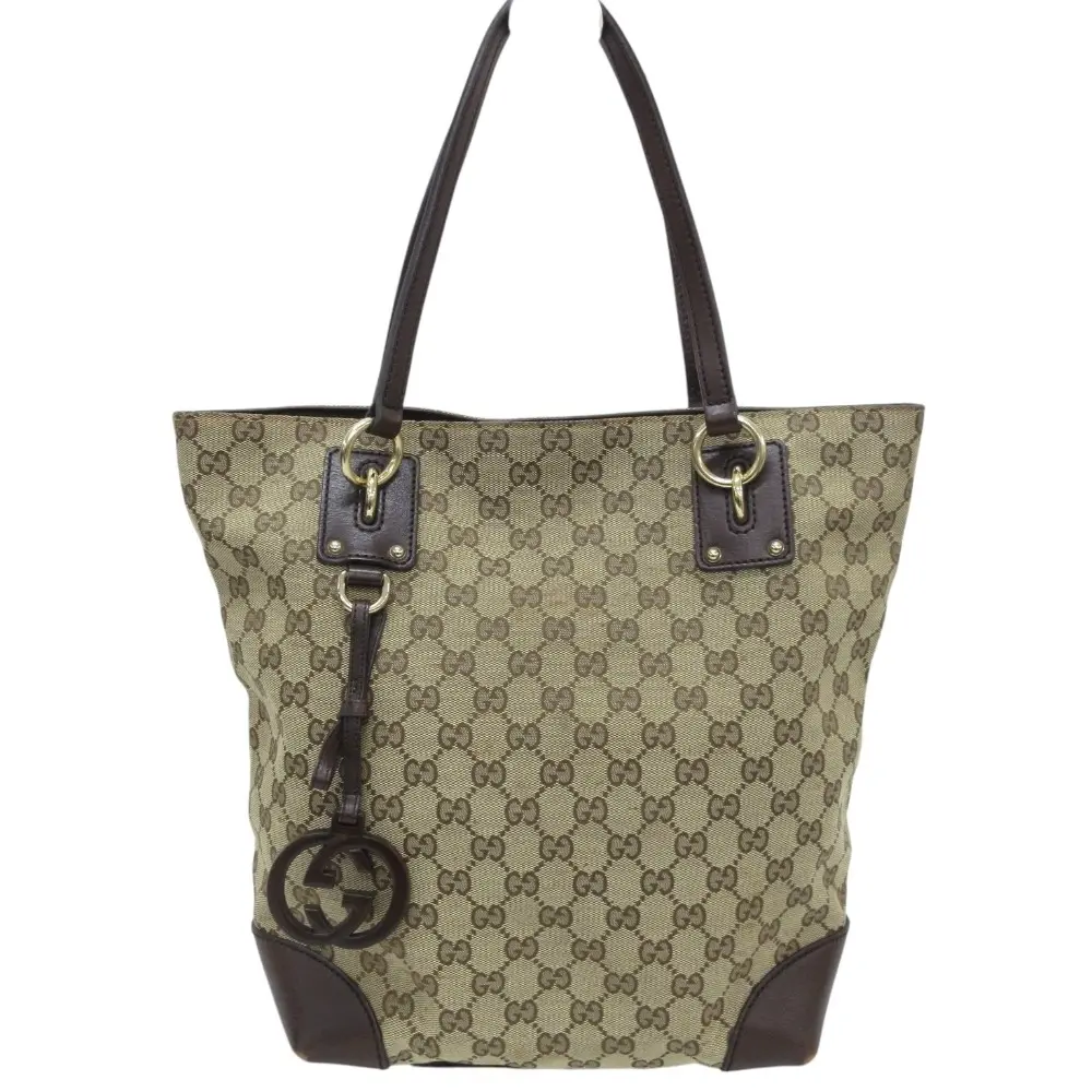 GUCCI グッチ GGキャンバス トートバッグ 247237 ベージュ×ブラウン