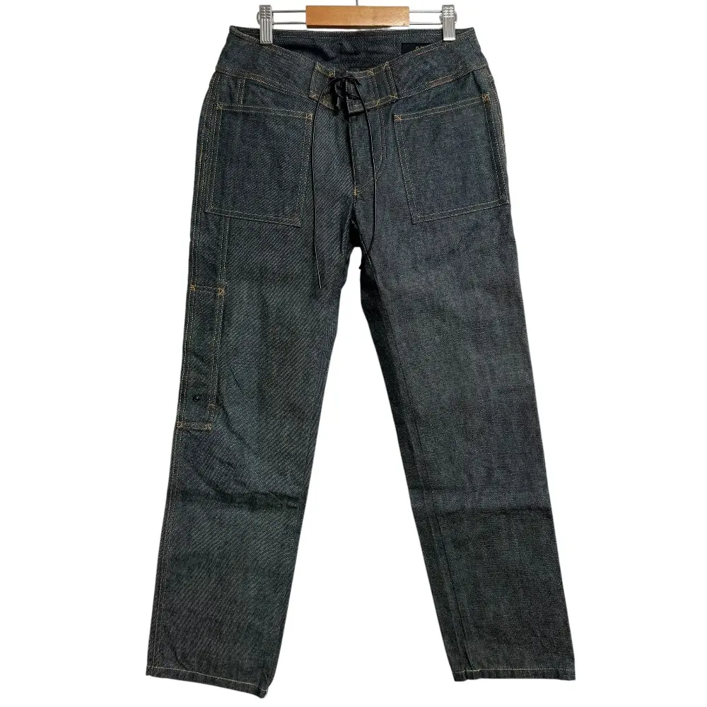 GUCCI グッチ トムフォード期 レースアップ ボタンフライ デニムパンツ ジーンズ 40 インディゴブルー