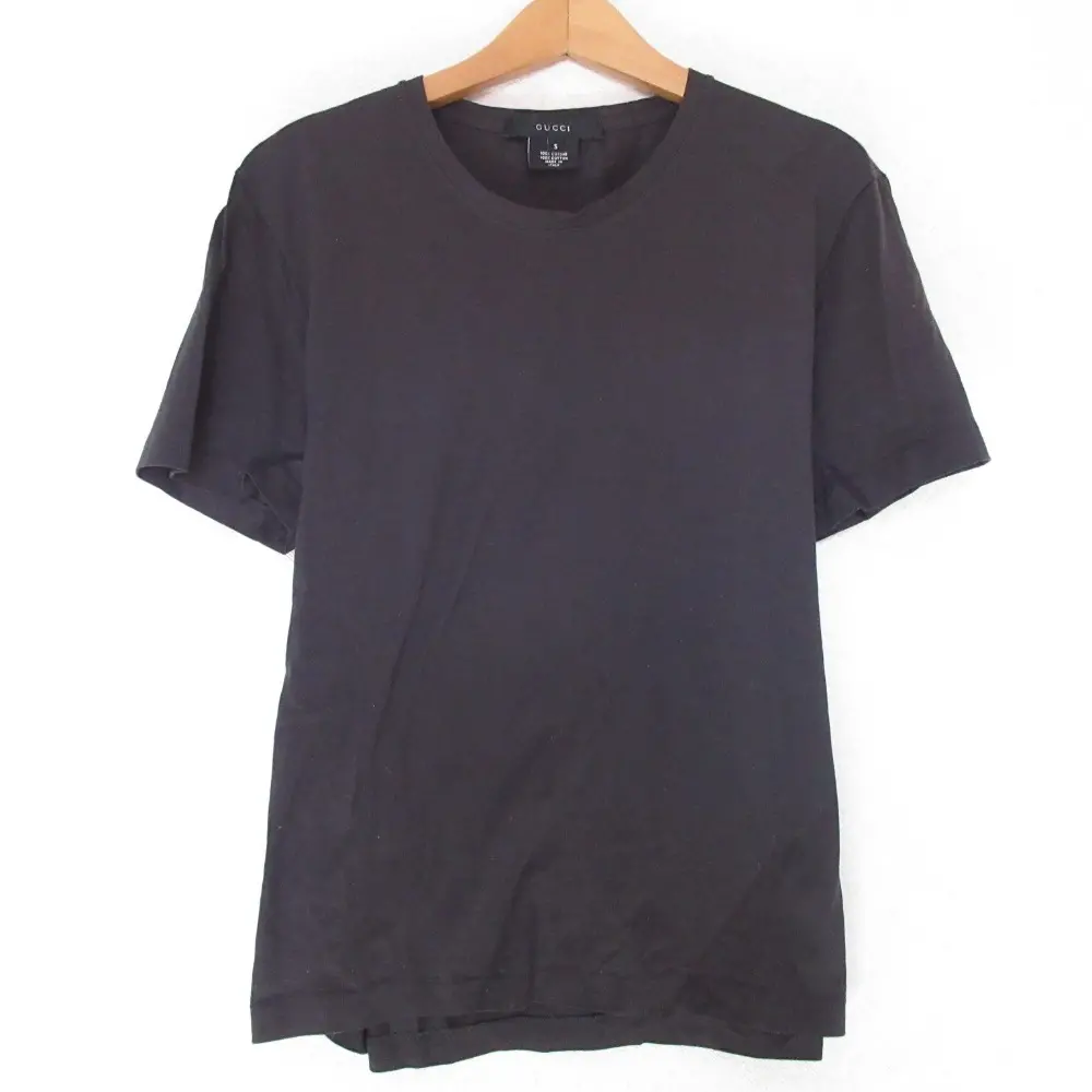 GUCCI グッチ クルーネック ショートスリーブ 半袖 Tシャツ カットソー S ブラック
