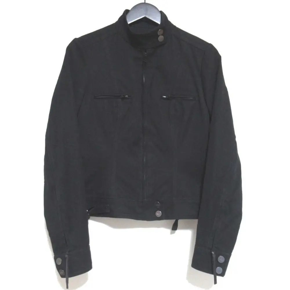 GUCCI オールドグッチ トムフォード期 99年製 ヴィンテージ シングル コットン ライダースジャケット 222-2299-7180 42サイズ
