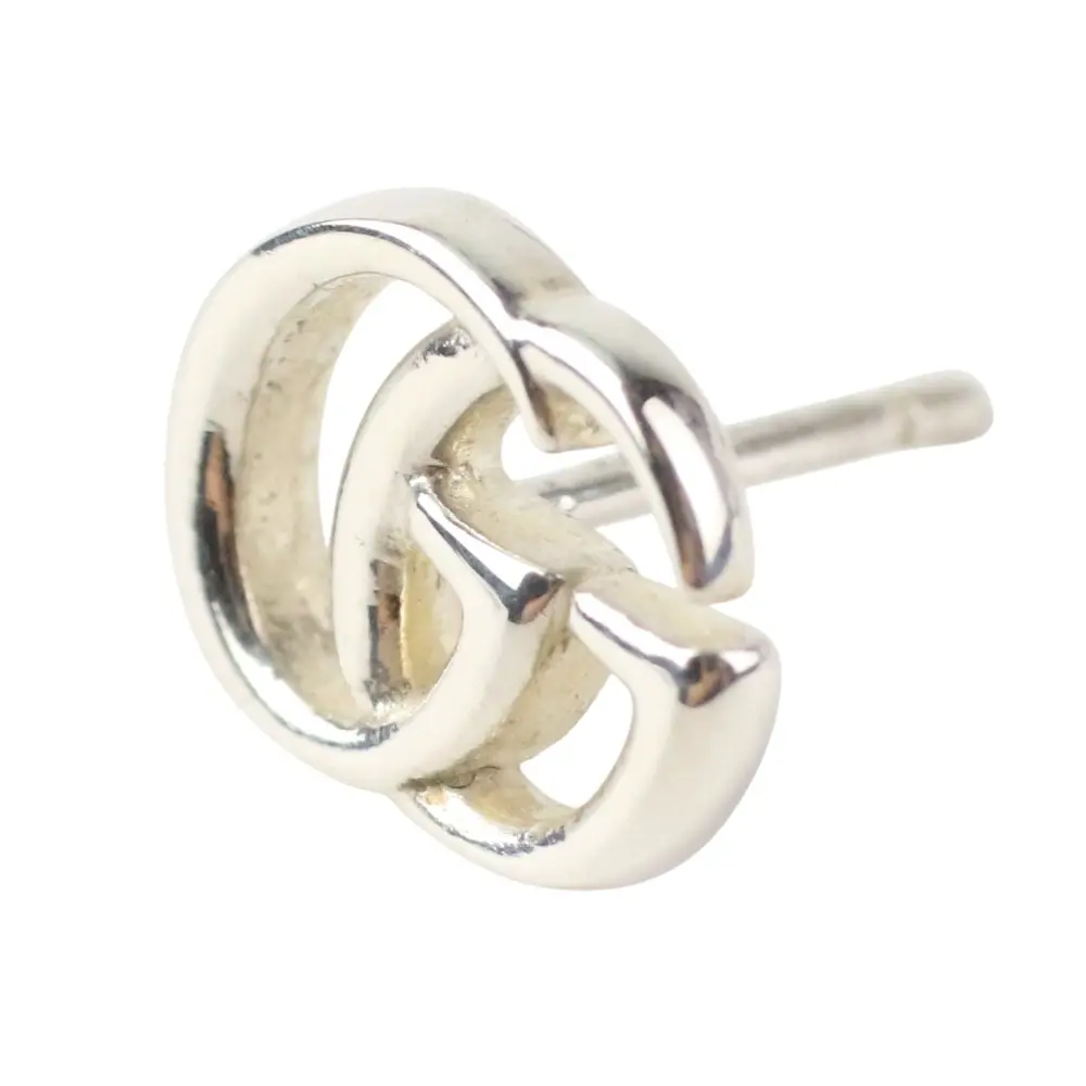 GUCCI グッチ インターロッキングG ピアス 片耳 シルバー 925