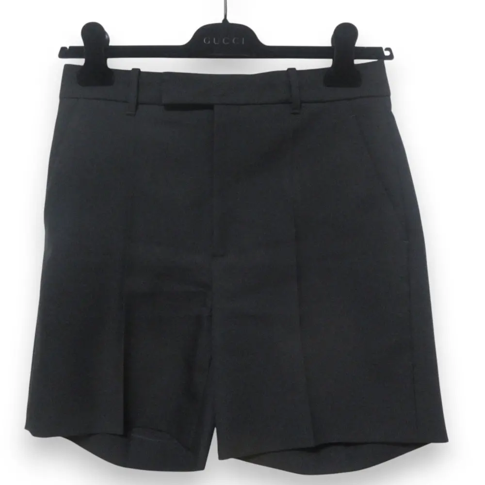 GUCCI グッチ ヴィスコース バックロゴタグ ショートパンツ サイズ40 ブラック