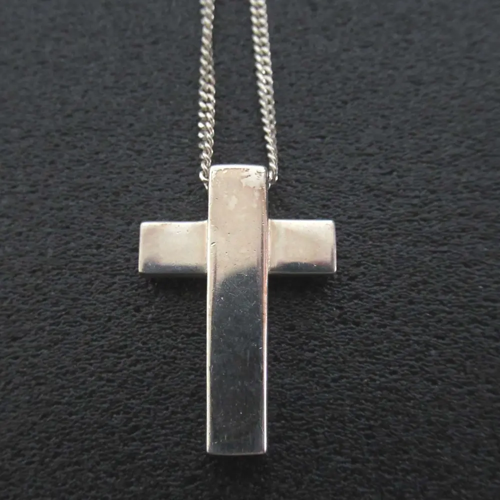 GUCCI グッチ 925SV 十字架 クロス ネックレス シルバー