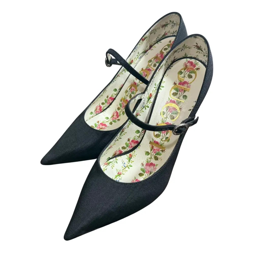 GUCCI グッチ ミケーレ期 メリージェーン ポインテッドトゥ パンプス サイズ35 1/2 22.5cm相当 ブラック