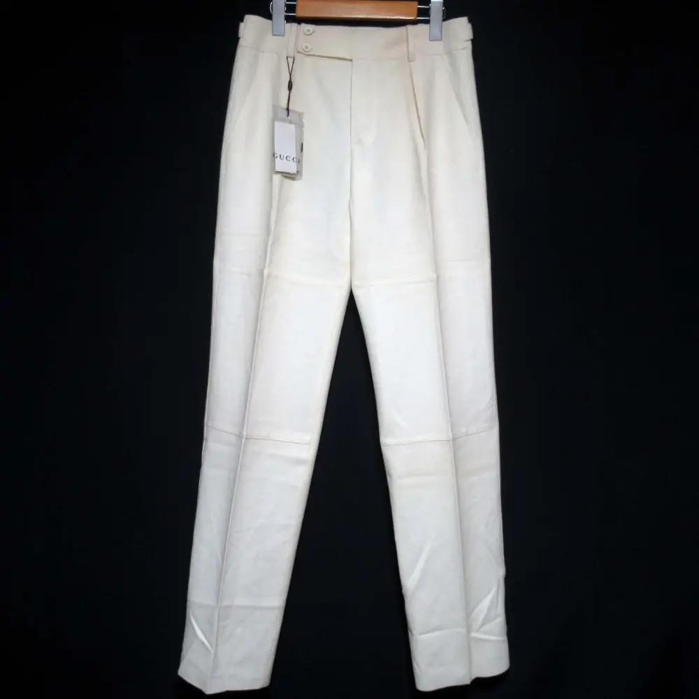 GUCCI グッチ トムフォード期 ウール スラックスパンツ サイズ40 オフホワイト