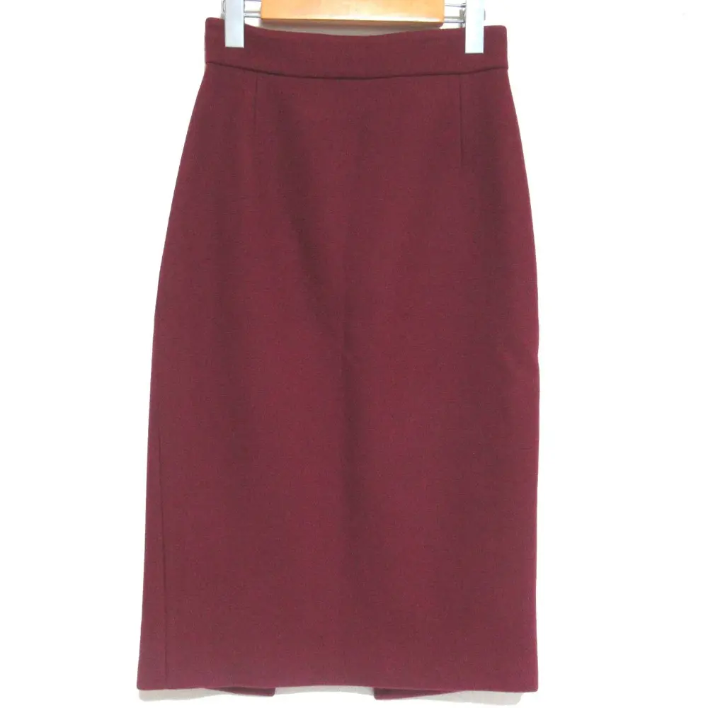 GUCCI グッチ ウール タイトスカート 332208 サイズ38 ボルドー