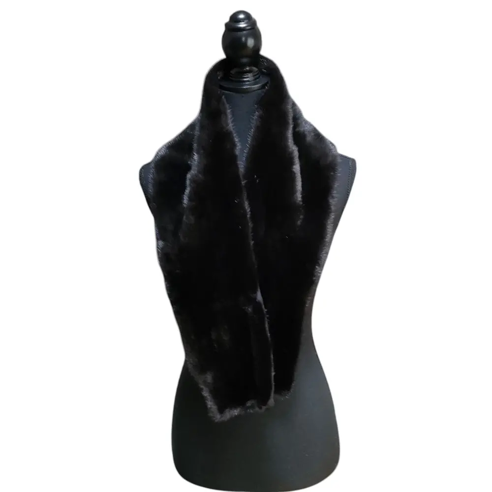 GUCCI グッチ ミンク ファー ティペット 裏地GG柄 毛皮 マフラー ブラック