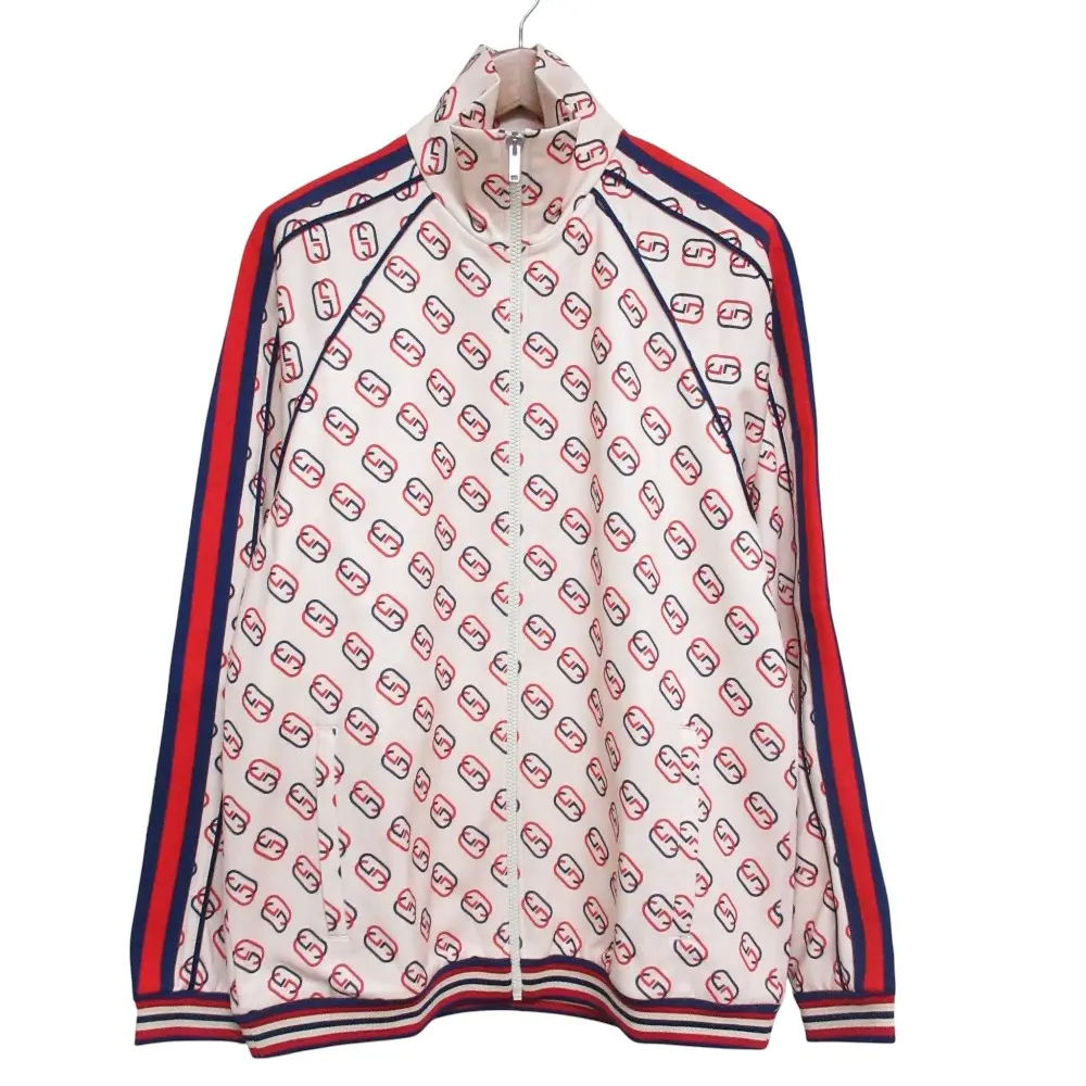 GUCCI グッチ インターロッキングG テクニカルジャージー トラックジャケット 575737 サイズXS ベージュ