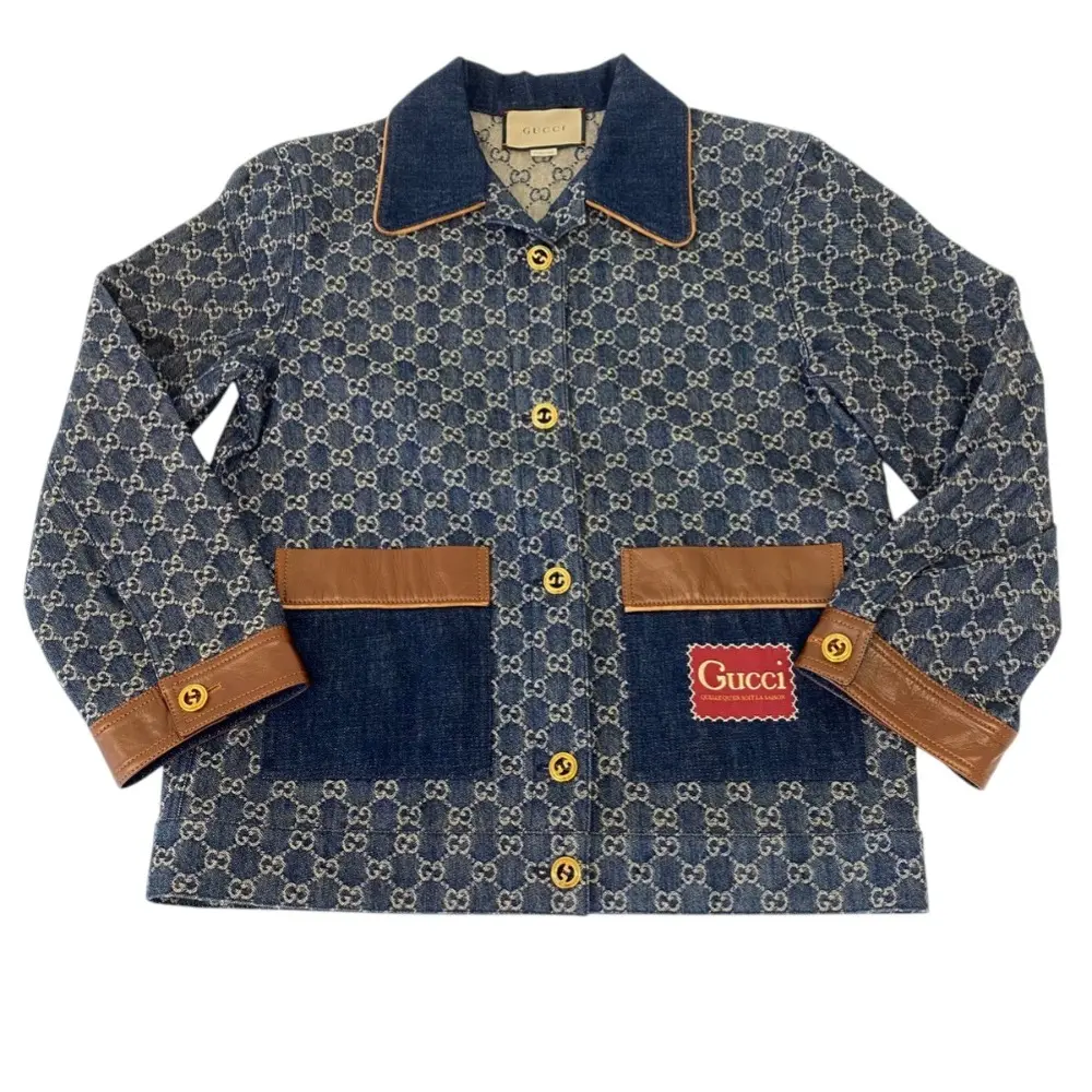 GUCCI グッチ GGジャガード デニムジャケット 651413 サイズ42 インディゴの買取実績【2025年11月買取】