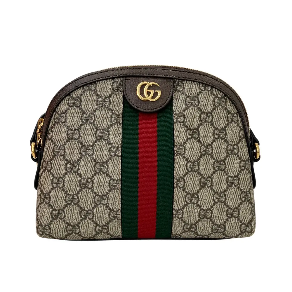 GUCCI グッチ オフィディア スモール ショルダーバッグ GGスプリーム シェリーライン ポシェット 26852 モカ ブラウンの買取実績【2026年4月買取】