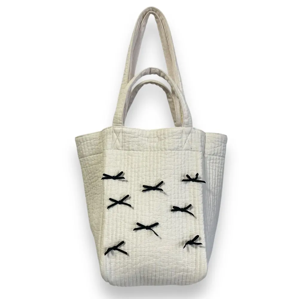 gypsophila ジプソフィア City Bag T リボン トートバッグ ハンドバッグ AC-064T オフホワイト