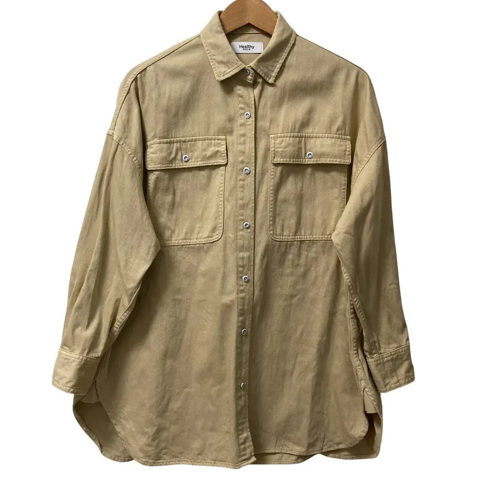 Healthy DENIM ヘルシーデニム スローブイエナ ビッグシャツ H329620I03 サイズ1 ALMOND ベージュ