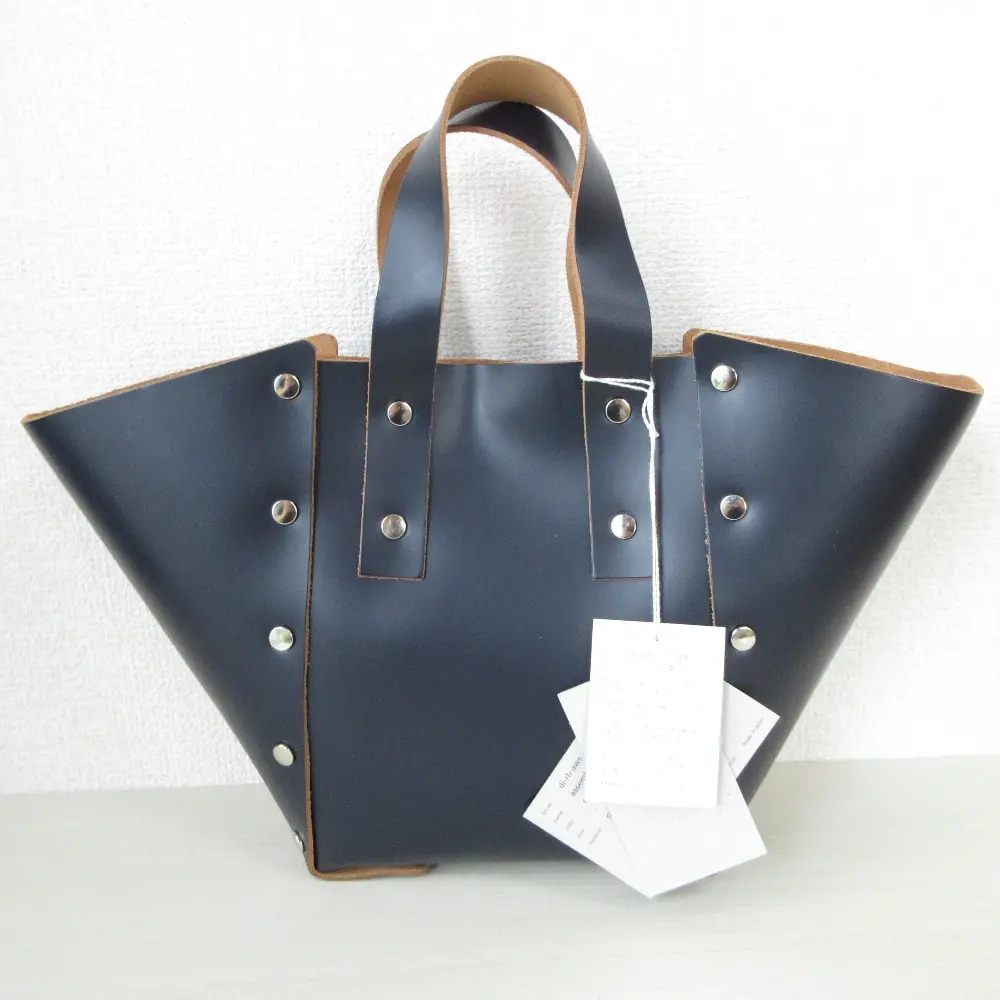 Hender Scheme エンダースキーマ assemble hand bag wide S ハンドバッグ ネイビー