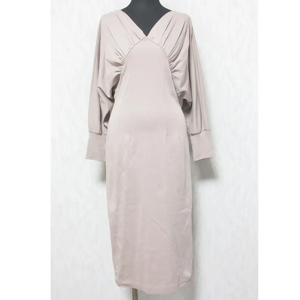 Her lip to ハーリップトゥ Cache- Coeur Jersey Midi Dress ミディドレス タイト ワンピース 1223105034 S ピンクベージュ