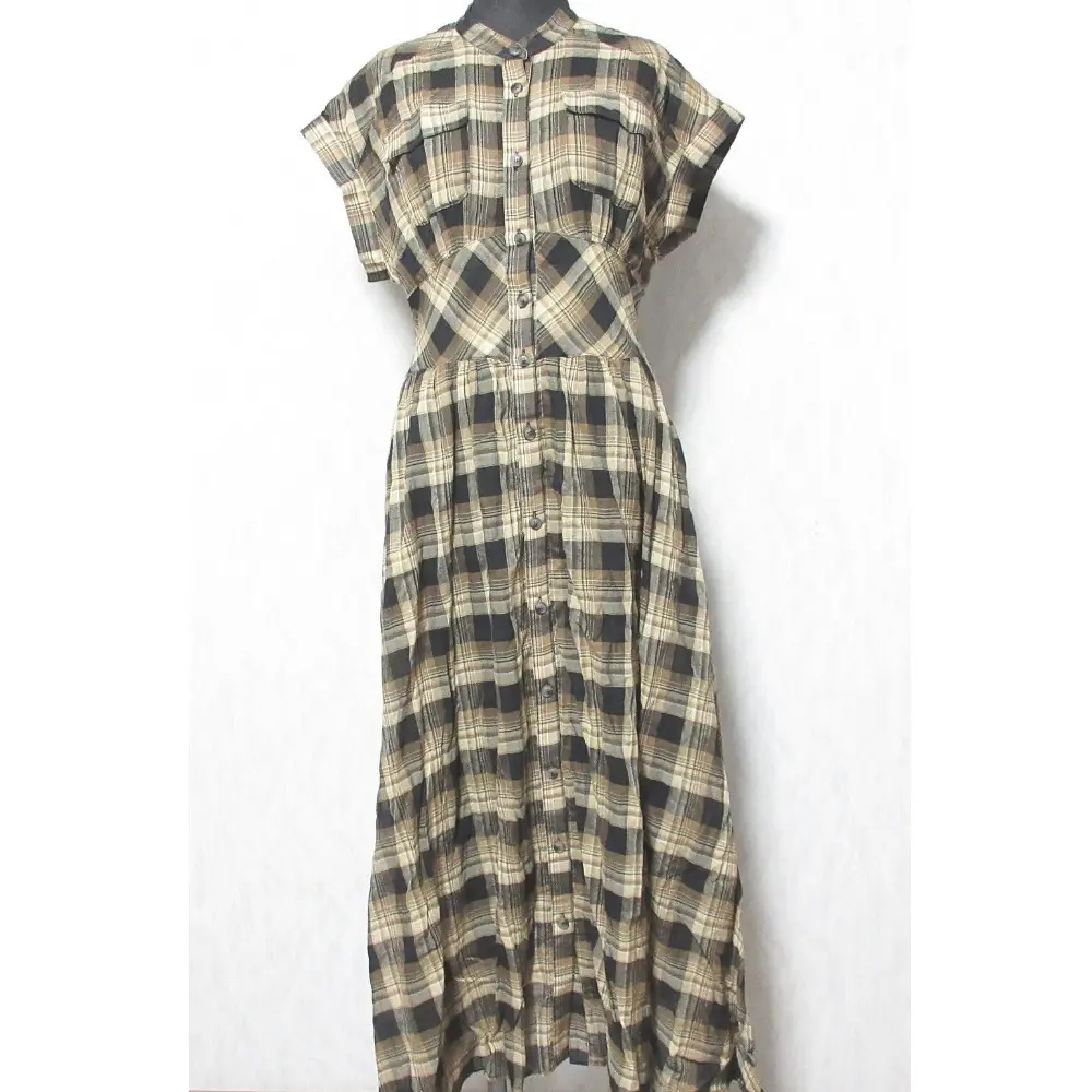 21AW Her lip to ハーリップトゥ コットンブレンドボイルドシャツドレス ワンピース 1213305006 M ブラウン