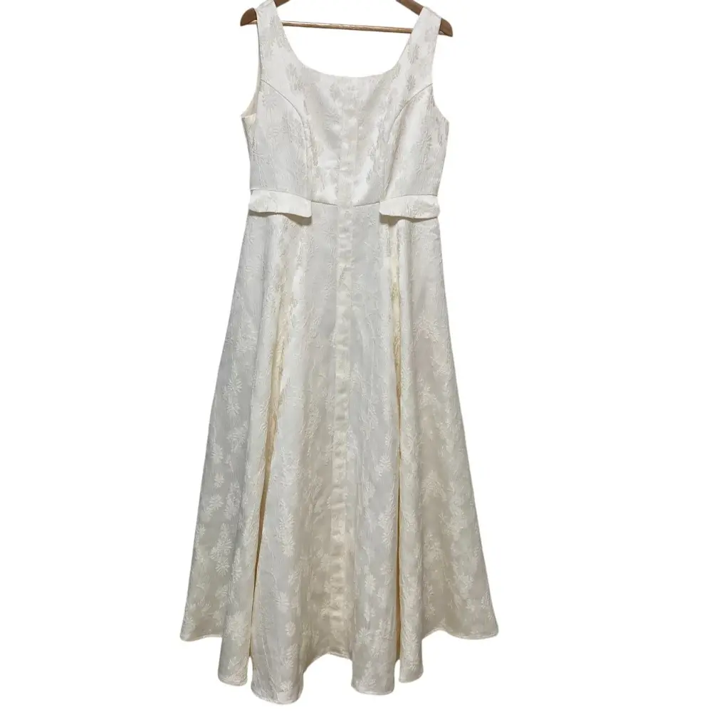 Her lip to ハーリップトゥ Classic Floral Jacquard Dress ワンピース 1252305195 サイズM エクリュ ホワイト