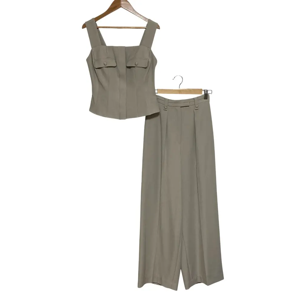 25SS Herlipto ハーリップトゥ Lutetia Twill Set-Up セットアップ 1252308164 サイズM ベージュ
