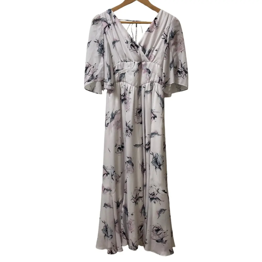24SS Her lip to ハーリップトゥ Rose Bouquet Dress ロングワンピース サイズM ライトパープル×マルチカラー