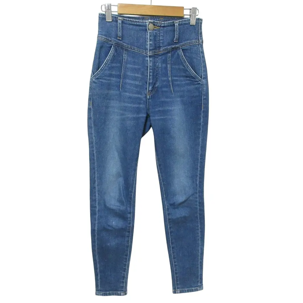 Herlipto ハーリップトゥ Paris High Rise Jeans ハイウエスト デニムパンツ ジーンズ 1212303013 W24 ブルー