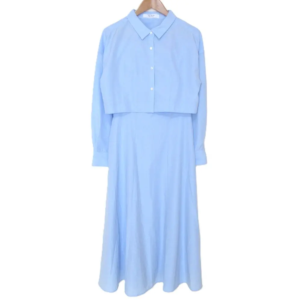 25SS Her lip to ハーリップトゥ Draped Shirt Dress Set ブラウス ワンピース セットアップ 1251305070 S ライトブルー