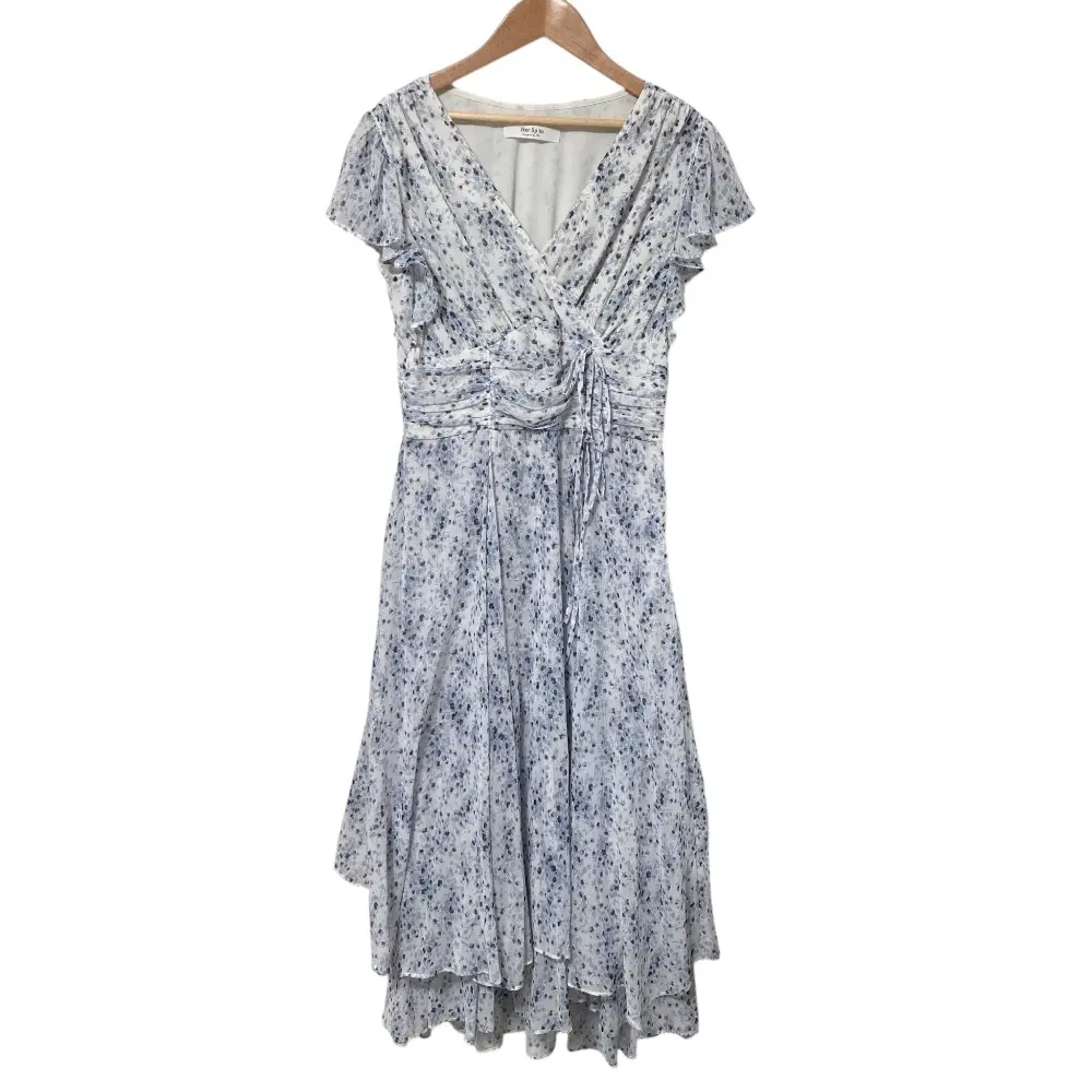 Her Lip to ハーリップトゥ Le Negresco Floral Dress フラワープリントワンピース 1222305112 サイズM ブルー系