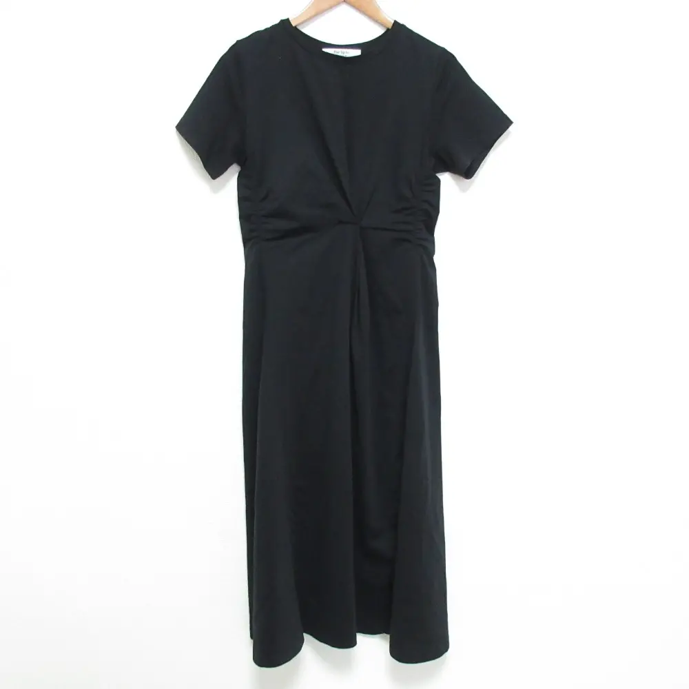 herlipto ハーリップトゥ All-Day Long Dress ショートスリーブ ロング ワンピース 1252105169 サイズS ブラック