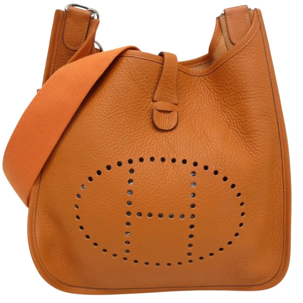 HERMES エルメス エヴリン2 トリヨンクレマンス ショルダーバッグ オレンジ