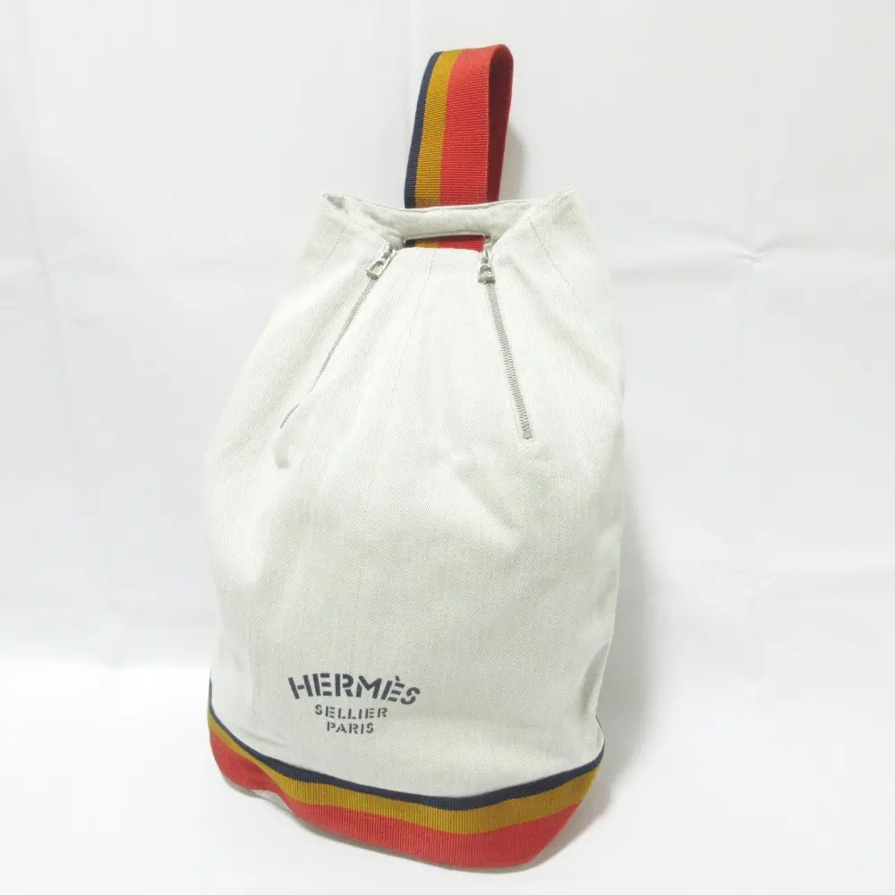クリーニング済 HERMES エルメス キャバリエ ワンショルダーバッグ ホワイト