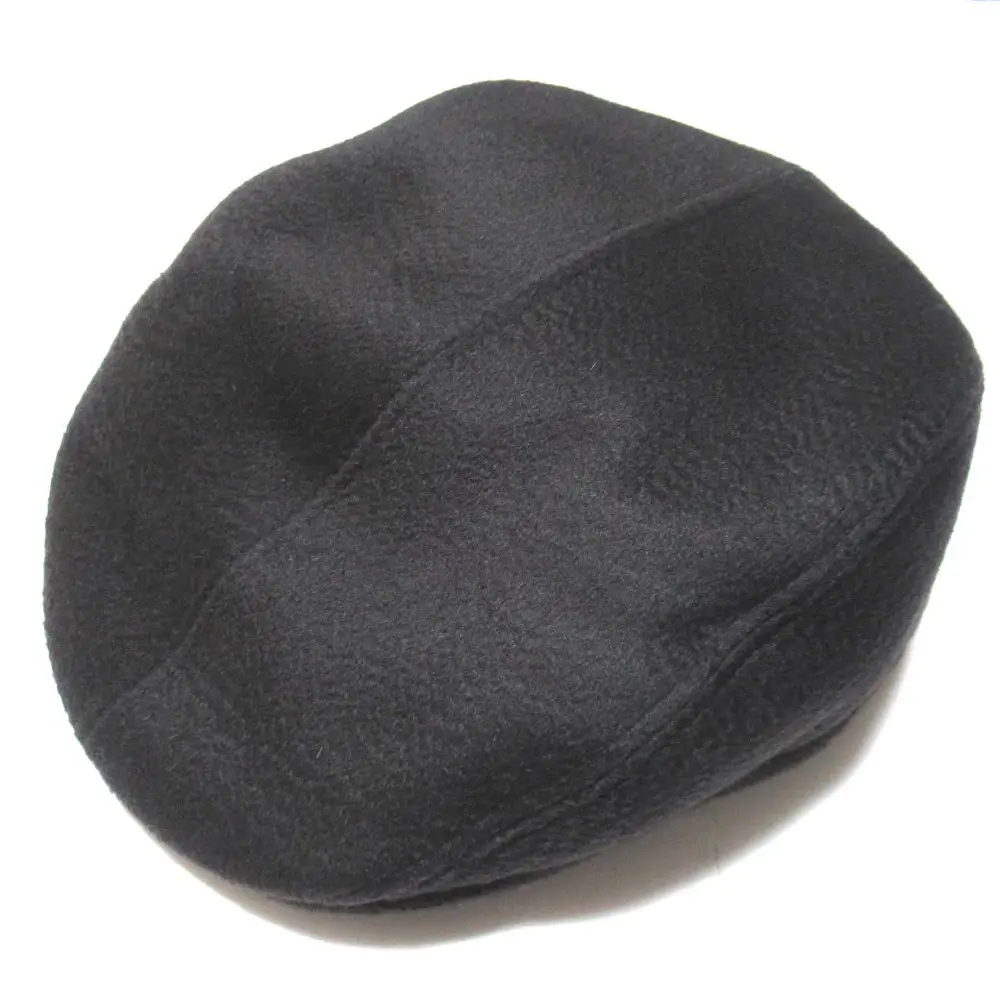 HERMES エルメス カシミヤ100％ ベレー帽 ハンチング帽 帽子 55サイズ ブラック